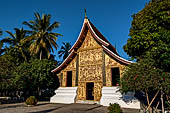 Wat Xieng Thong temple in Luang Prabang, Laos. Royal Funerary carriage hall. 